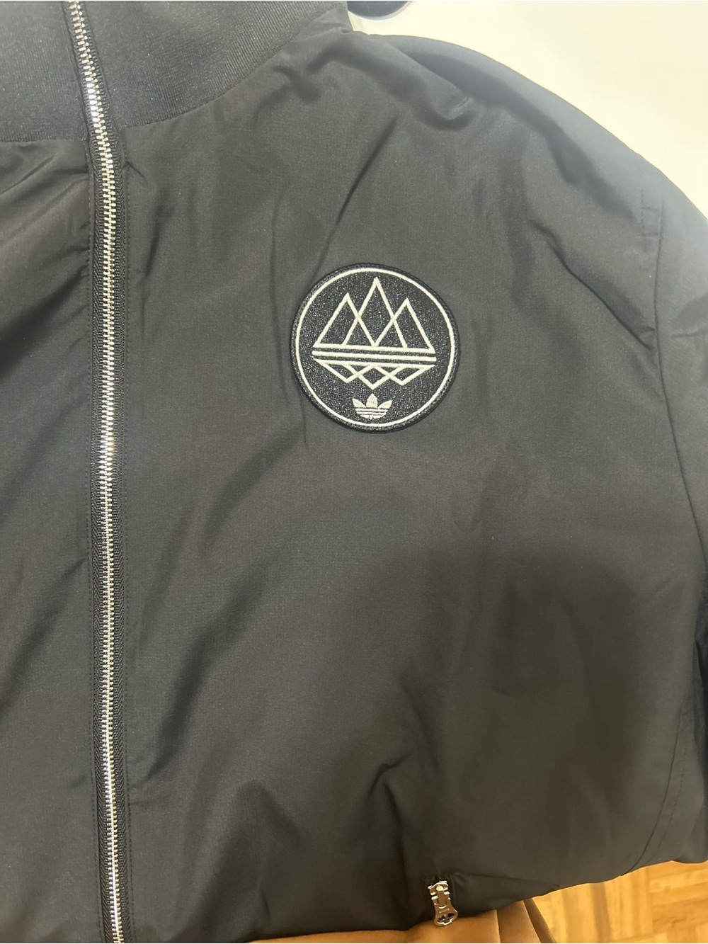adidas Black Men's Lightweight Windbreaker Jacket - Picture 10 of 14